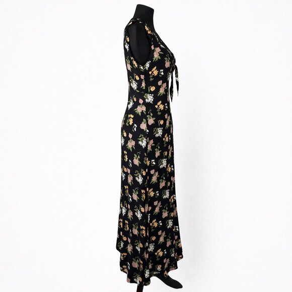 Reformation Harper Midi Dress 6 Sylvie Floral Print Viscose Wedding Guest Boho - Picture 3 of 8